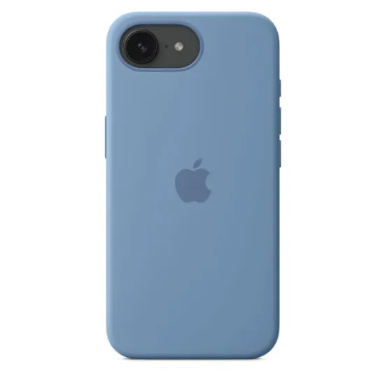 รูปภาพของ เคสซิลิโคนสำหรับ iPhone 16e - สีฟ้าวินเทอร์